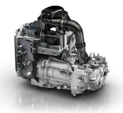 Groupe motopropulseur électrique : moteur, réducteur et électronique de puissance assemblés en un seul ensemble.